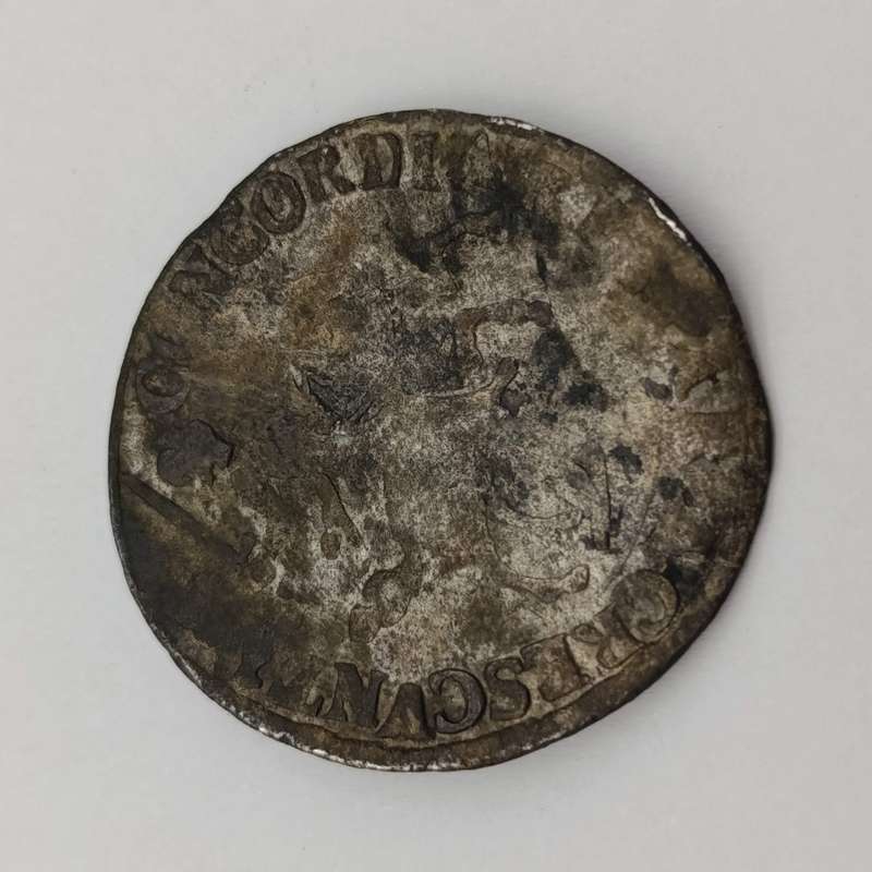 Shipwreck coin from the mereustein - 1690 Arend - Schelling