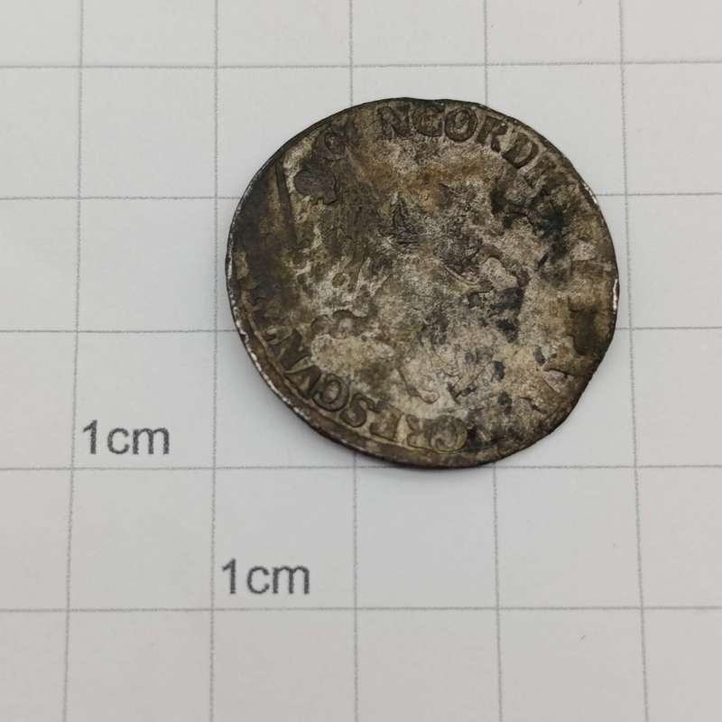 Shipwreck coin from the mereustein - 1690 Arend - Schelling