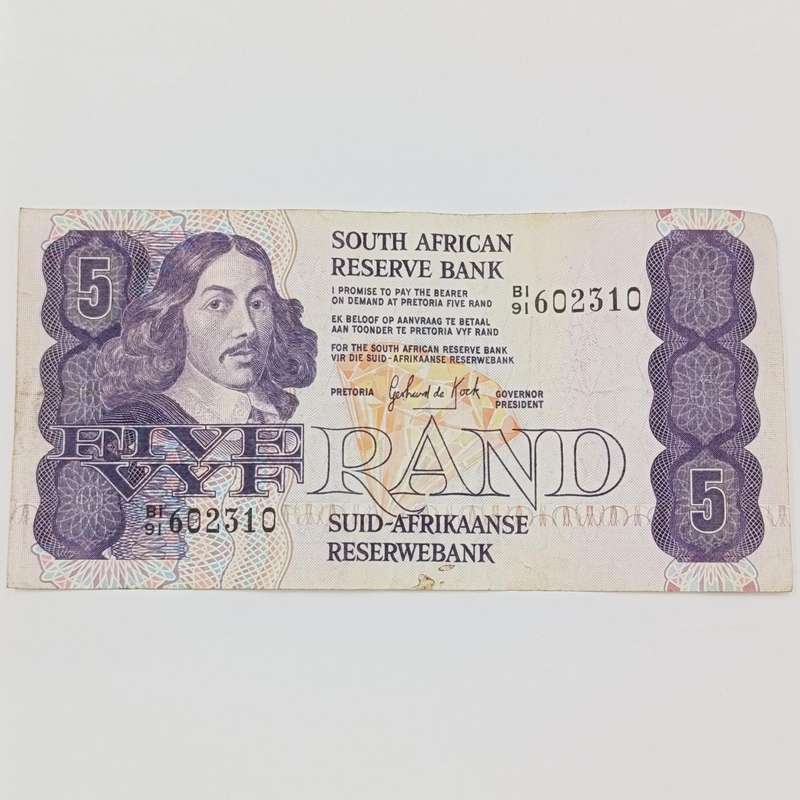 GPC de Kock - 1981 scarce R5 First Issue banknote - rarely seen