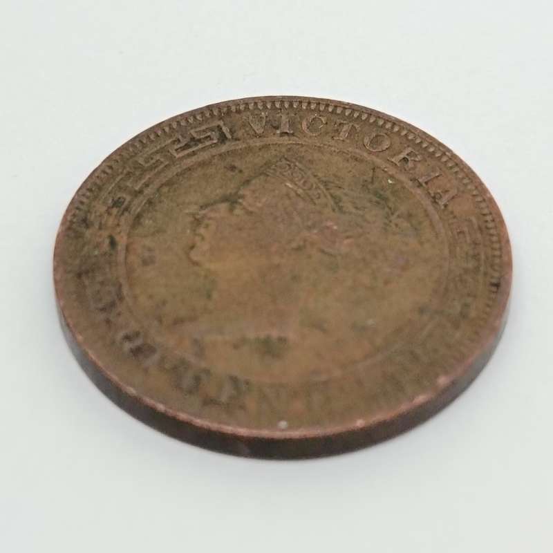 Ceylon 1901 One Cent AU