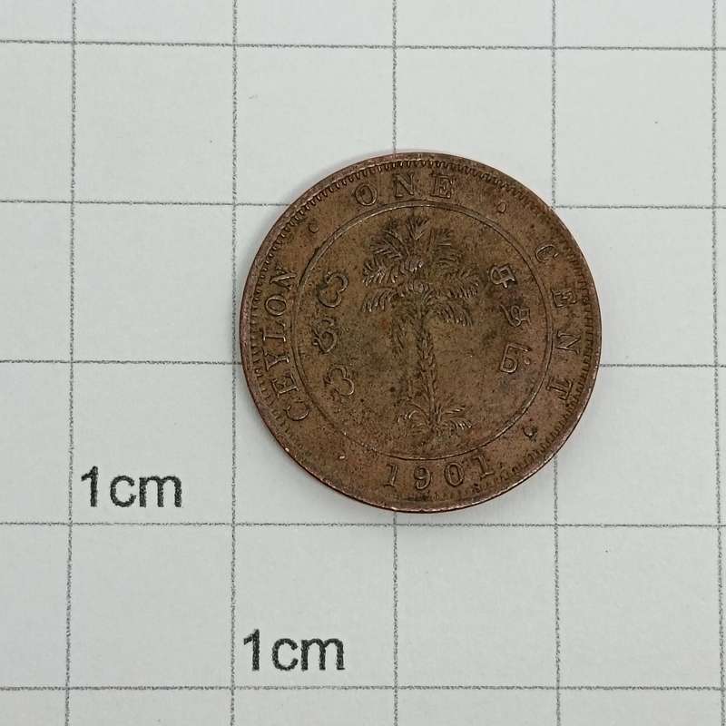 Ceylon 1901 One Cent AU