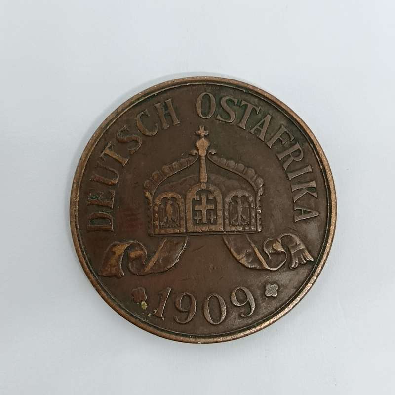 German East Africa 1909 Five Heller XF