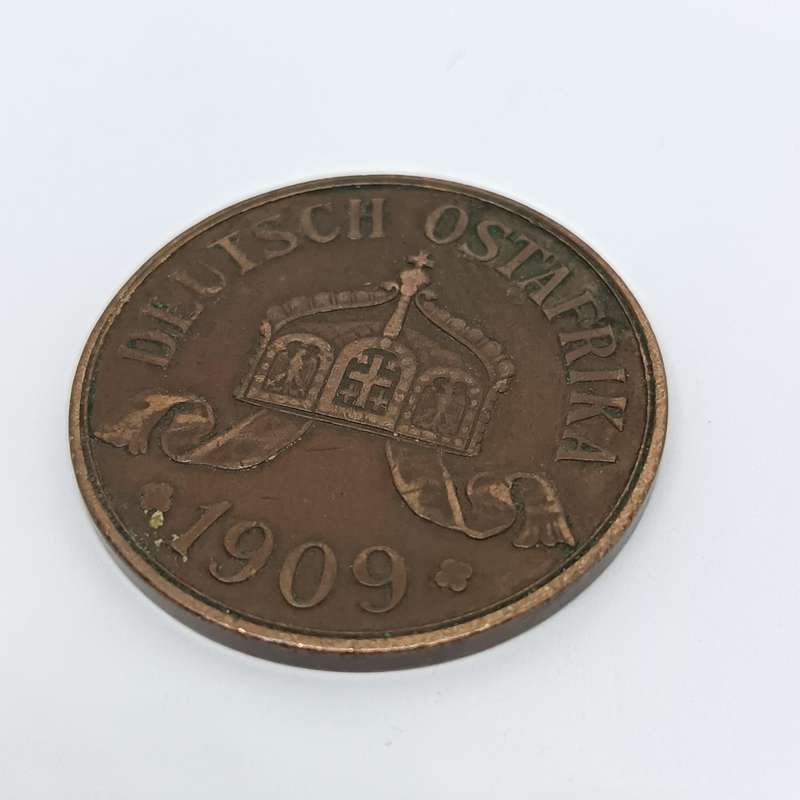 German East Africa 1909 Five Heller XF