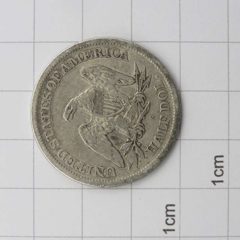 USA 1865 half dollar S Fine