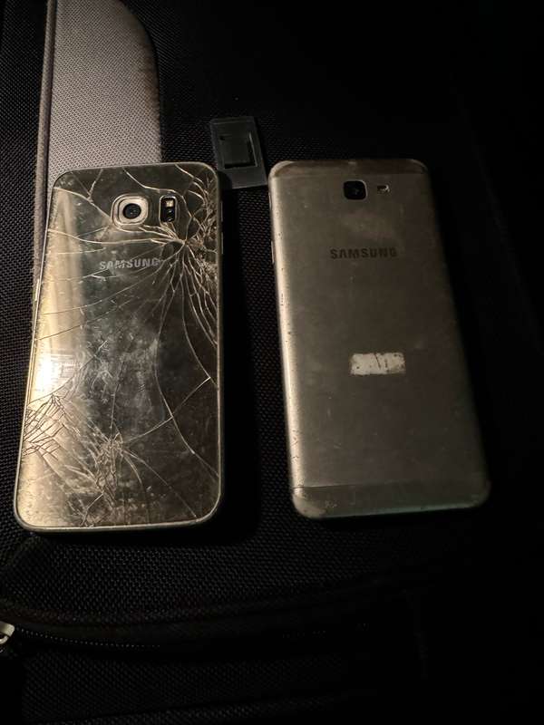 Two broken Samsung phones