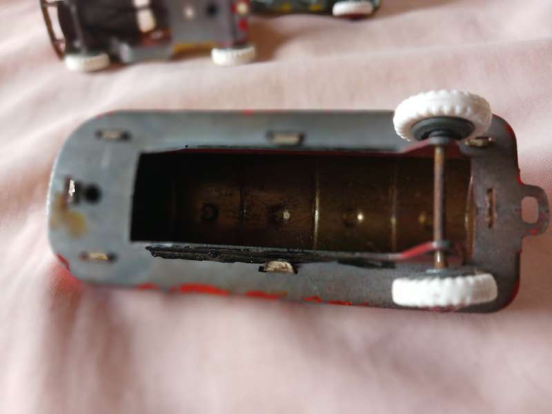 Tootsie toys.Rare Mack truck with two tankers.circa 1930's.Made in USA.Like dinky.
