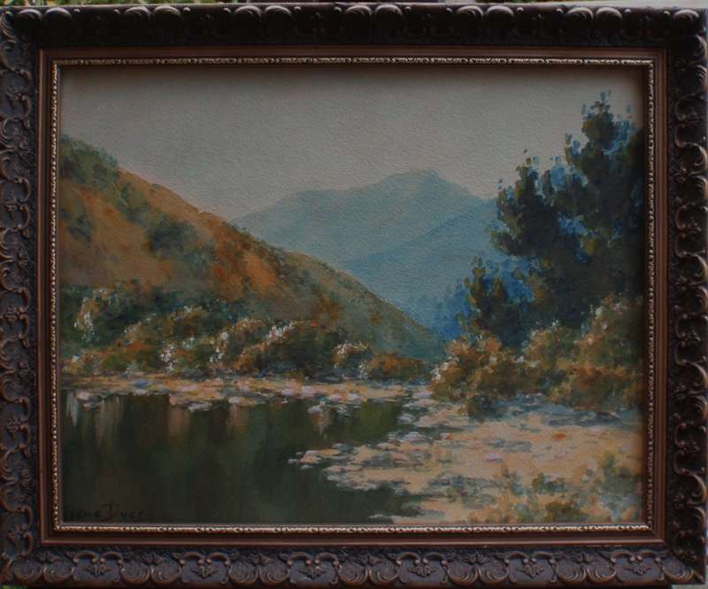 South African beauty spot, near Montagu (Western Little Karoo) Original by Irene Dyer, 1890-1954