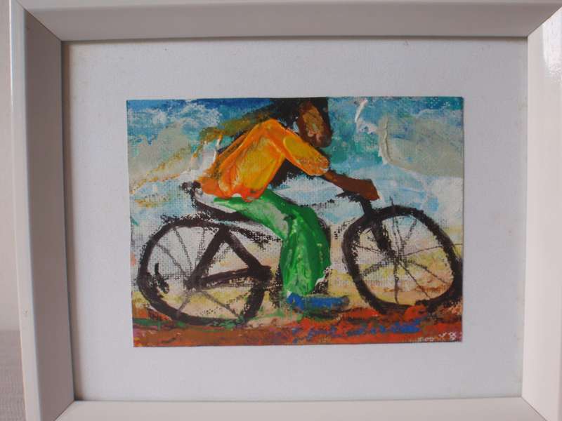 Original by Nicky Chovuchovu  African,  Expressionist, Storyteller artist - wonderful imagery