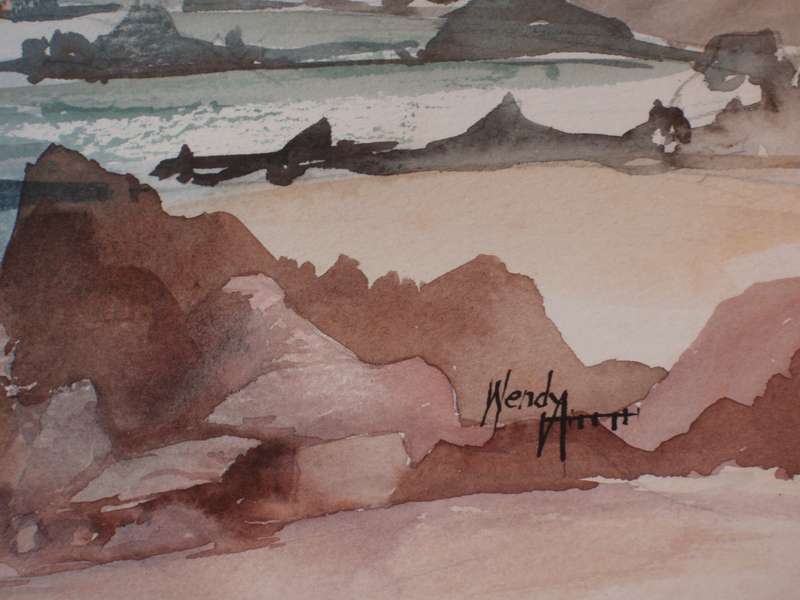 Fabulous original watercolour Abstract Waves.  Beautifully captured by a very proficient artist.