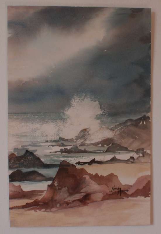 Fabulous original watercolour Abstract Waves.  Beautifully captured by a very proficient artist.