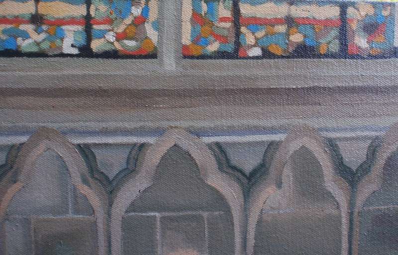 Original oil on canvas Aidan Walsh (1932-2009) Listed with Strauss.  Historical The Upper Bath.