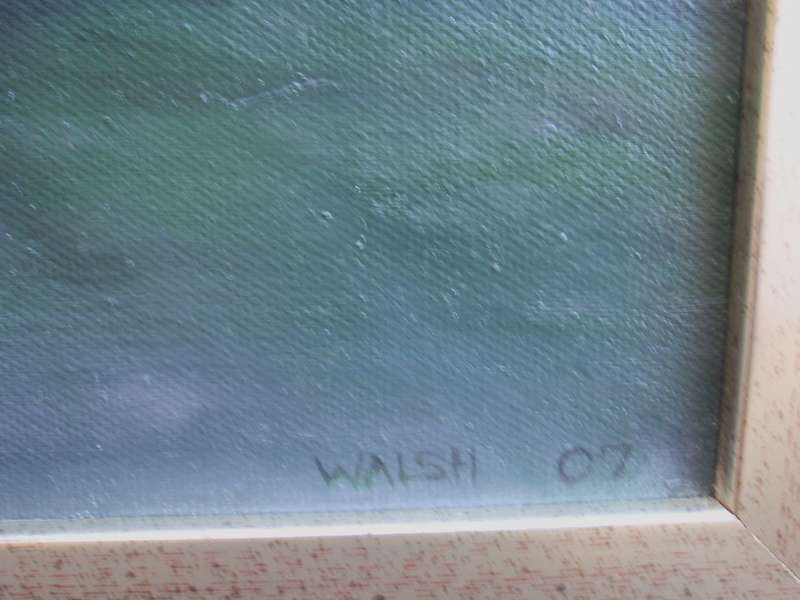Original Aidan Walsh 1932-2009 original. Reverie. Listed artist with Straussart Auction