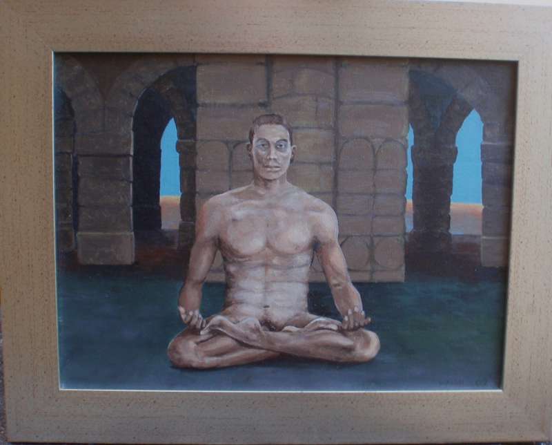 Original Aidan Walsh 1932-2009 original. Reverie. Listed artist with Straussart Auction