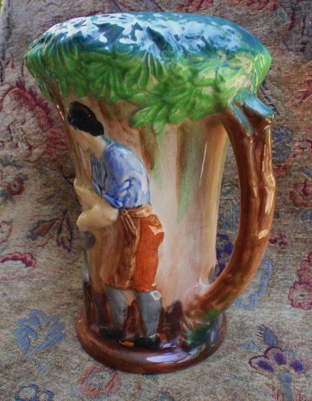 Vintage Burleigh vase "The Village Blacksmith" Lovely old character collectible piece