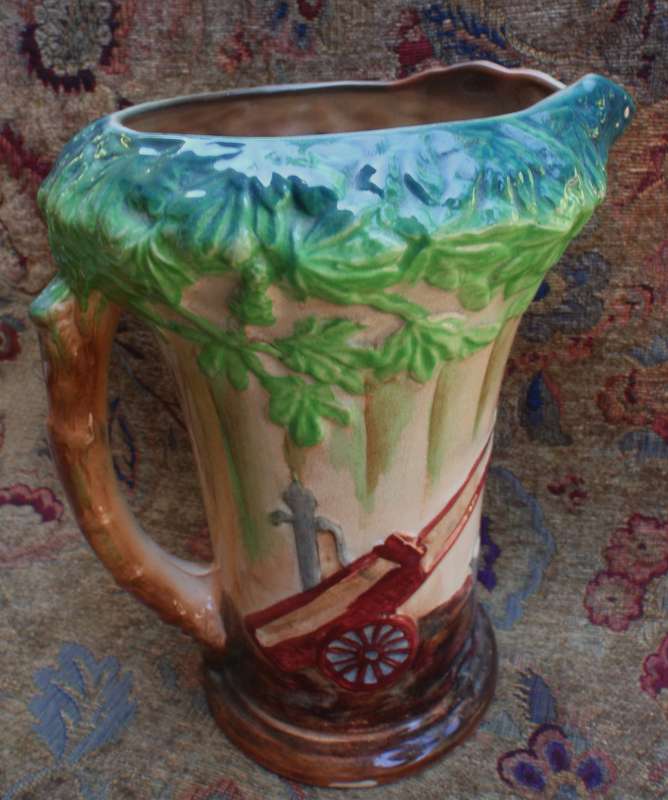 Vintage Burleigh vase "The Village Blacksmith" Lovely old character collectible piece