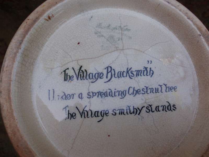 Vintage Burleigh vase "The Village Blacksmith" Lovely old character collectible piece