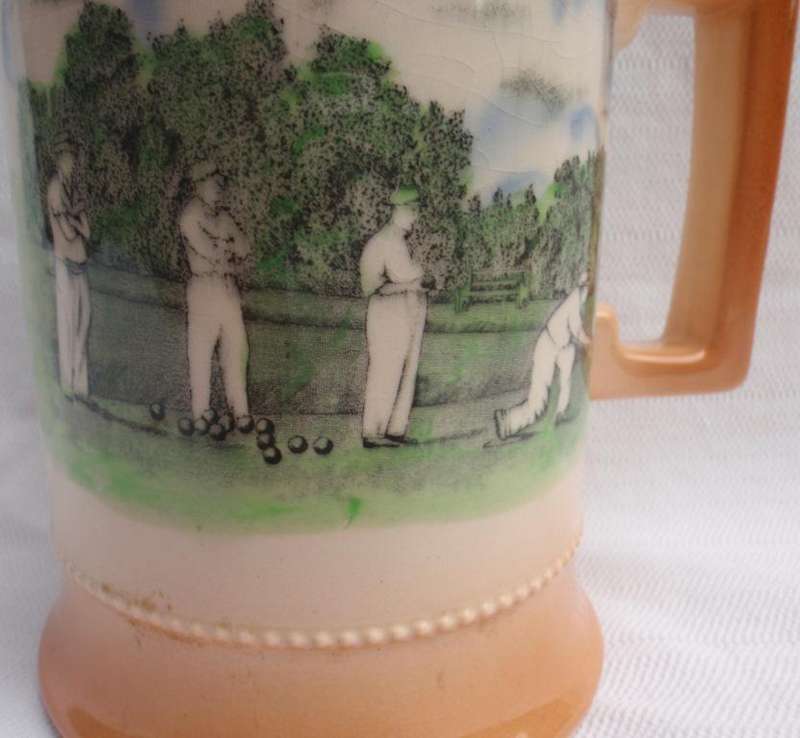 Vintage - bowling tankard  by Royal Bradwell, England Arthur Wood. Quaint and collectible