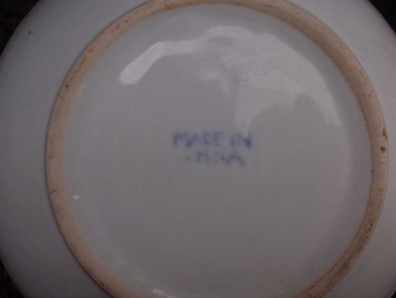 Chinese Koi Bowl - beautifully hand painted and stamped on bottom.