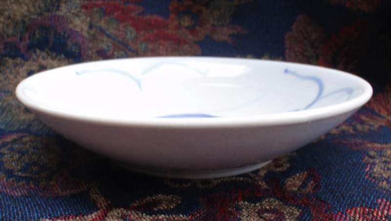 Chinese Koi Bowl - beautifully hand painted and stamped on bottom.