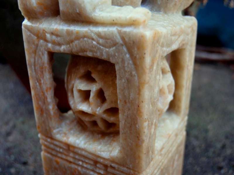 Vintage hand sculptured - Ram - in soapstone. Amazing detail.