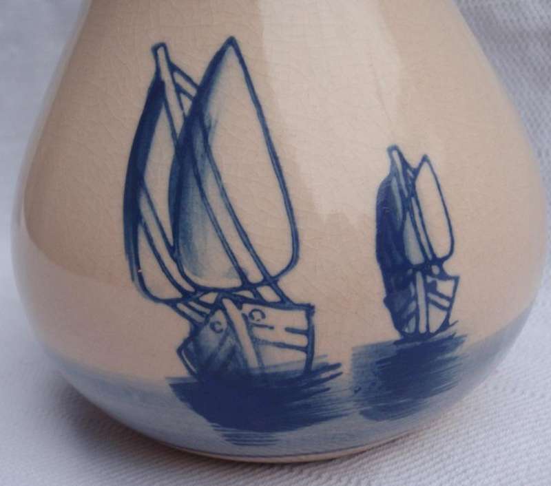Vintage - beautifully hand painted vase.