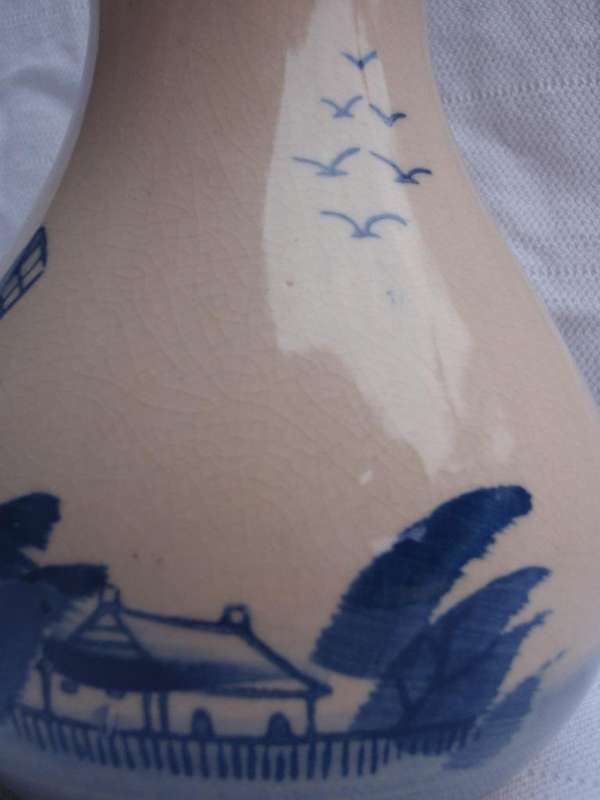 Vintage - beautifully hand painted vase.