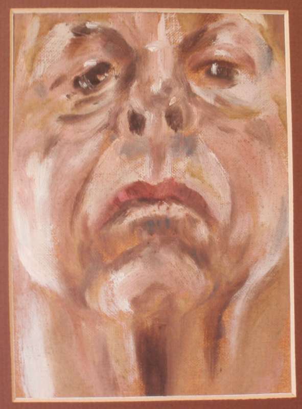 Portrait "Hermine" Character original painting for your portrait gallery wall. Unique piece of art.