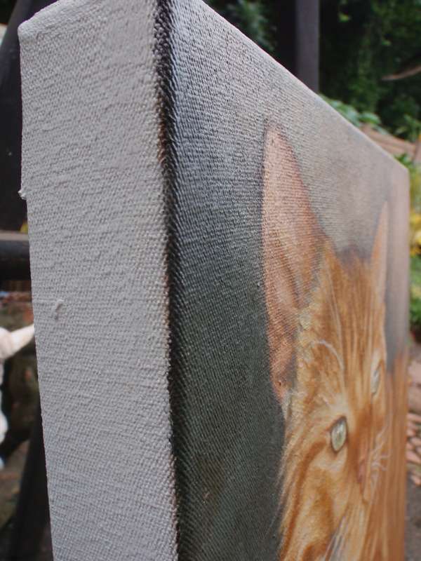 Brilliant original oil on canvas by well known wildlife artist Wendy Beresford.  Well executed.