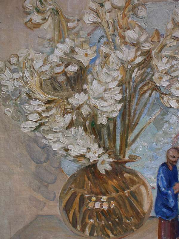 Antique original oil painting by Hope Joseph. British listed artist. In original frame.