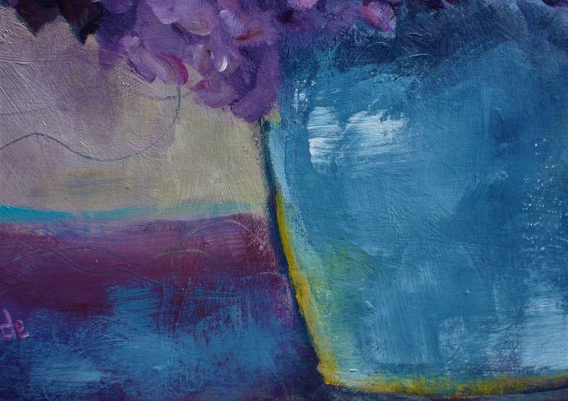 Magnificent original Arlene McDade. Hydrangeas. Well known S.African collectible artist.