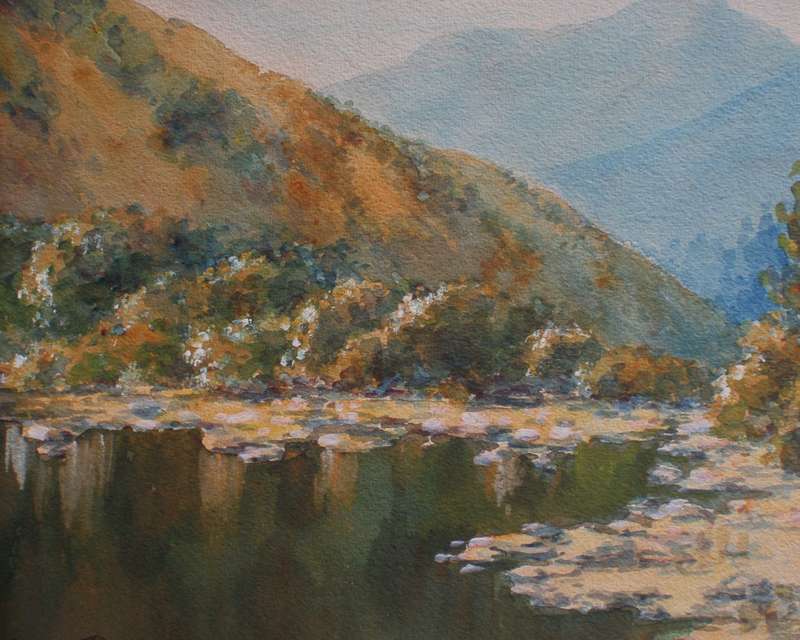 South African beauty spot, near Montagu (Western Little Karoo) Original by Irene Dyer, 1890-1954
