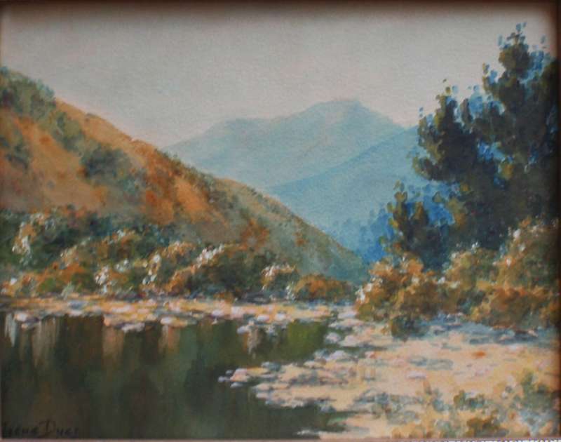 South African beauty spot, near Montagu (Western Little Karoo) Original by Irene Dyer, 1890-1954