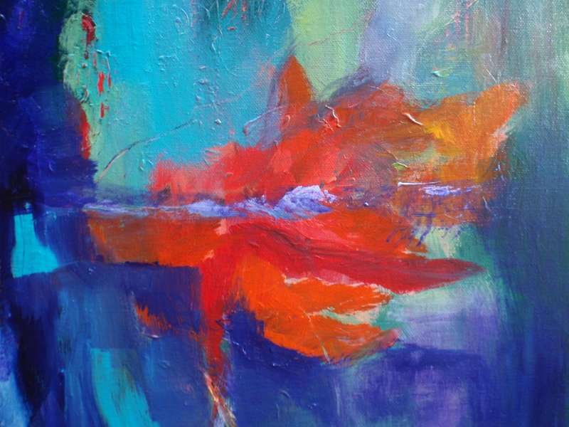 Original Arlene McDade - Abstract  `Paradise Reflections,` well below gallery price!
