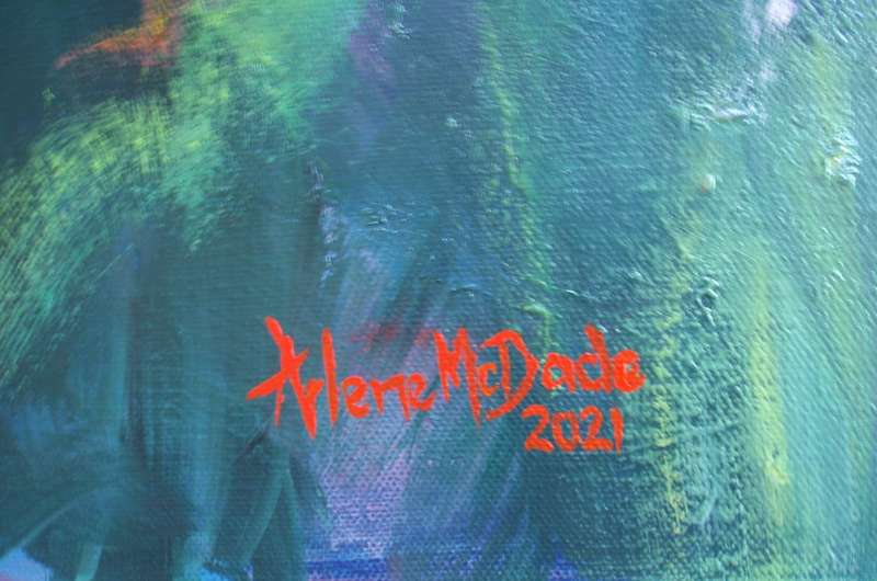 Original Arlene McDade - Abstract  `Paradise Reflections,` well below gallery price!