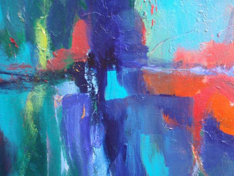 Original Arlene McDade - Abstract  `Paradise Reflections,` well below gallery price!