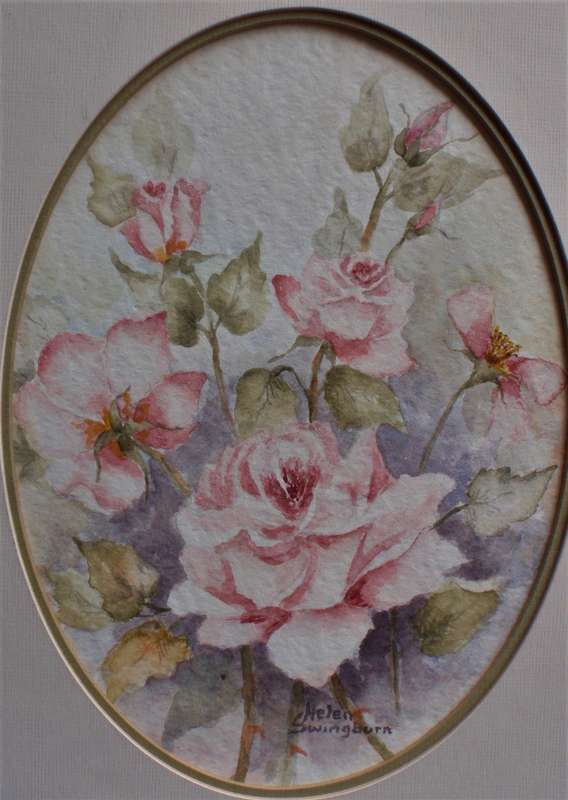 Beautiful original watercolour of Roses. Gorgeous painting well framed.
