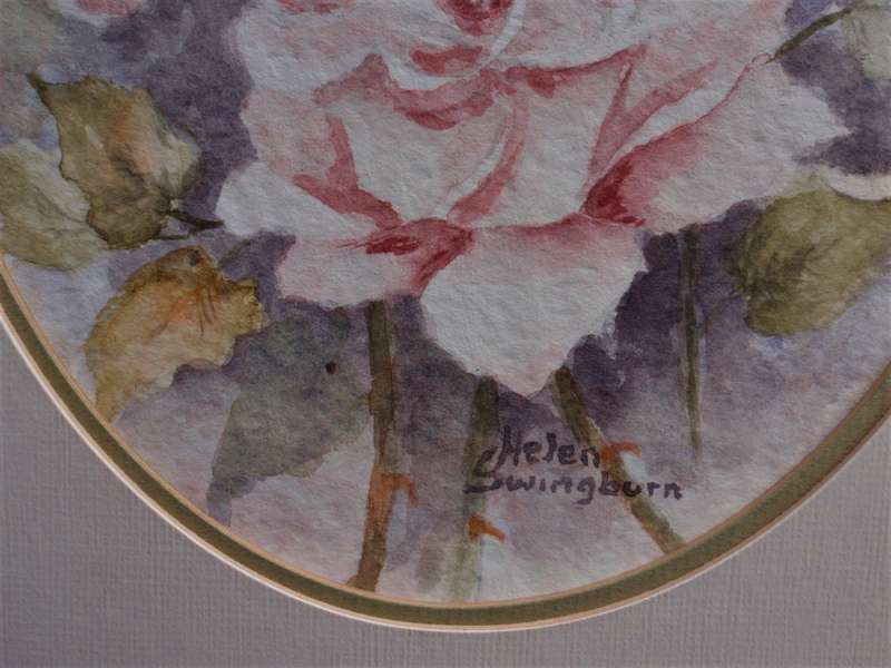 Beautiful original watercolour of Roses. Gorgeous painting well framed.