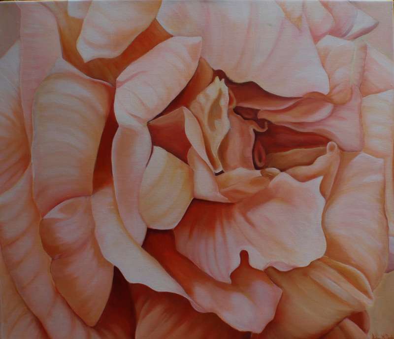 Original painting Arlene McDade. Soft Petals. Well below gallery price.