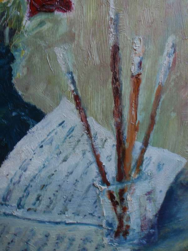 Fabulous vintage still life oil painting. Impressionist style with such character and detail.