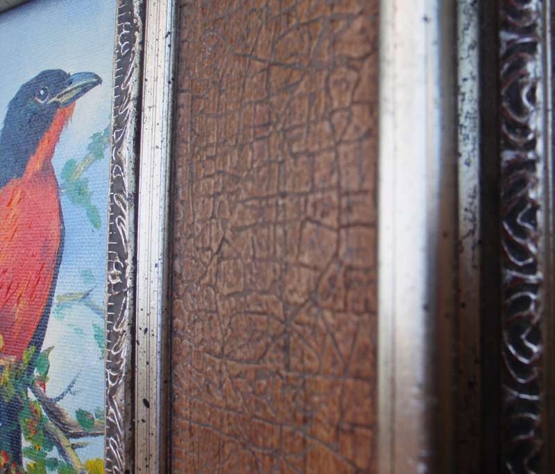 Exquisite Val Wilson (late) original bird painting in fabulous frame. Well known Durban artist.