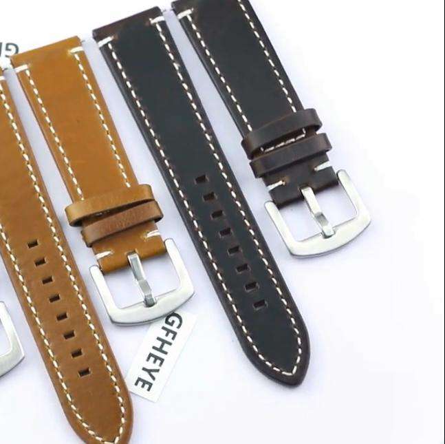 Genuine Cowhide Leather Strap 20mm