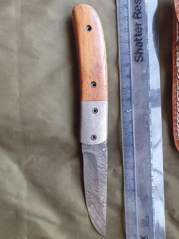 CK knives Damascus folder