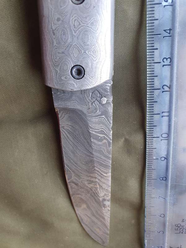 CK knives Damascus folder