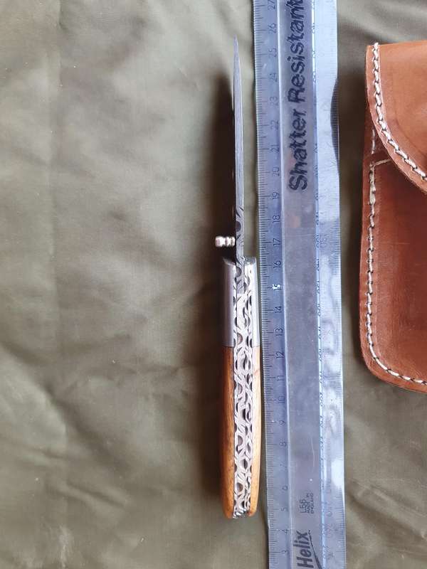CK knives Damascus folder