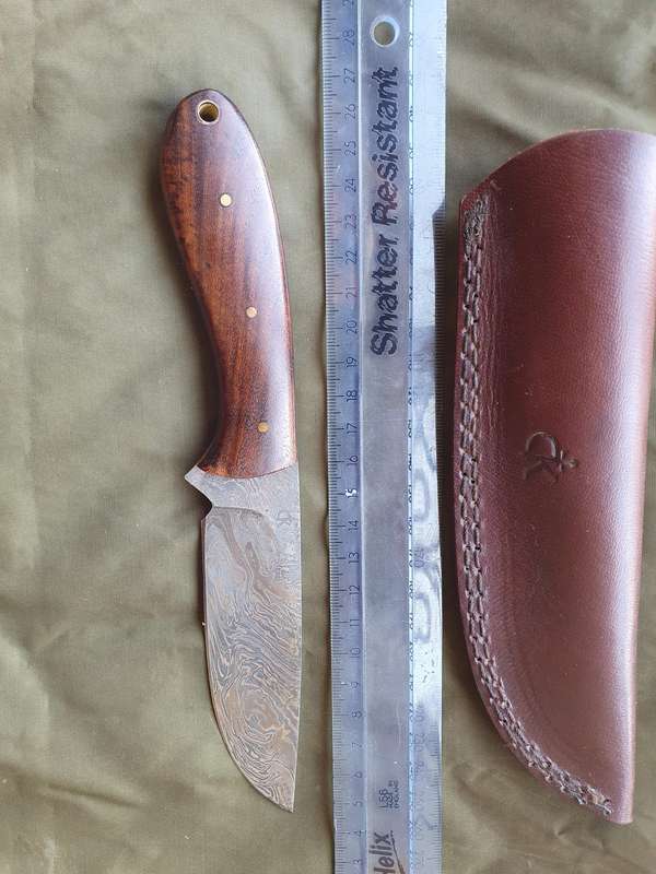 Ck Knives Damascus fixed blade