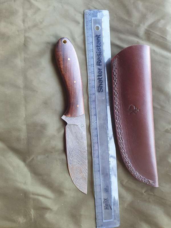 Ck Knives Damascus fixed blade