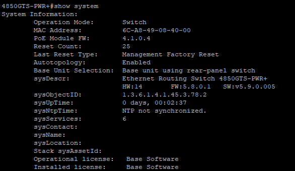 Avaya 4850GTS-PWR+ 48 Port Ethernet Switch | Nortel / Avaya / Extreme 48 Port Switch - Second Hand