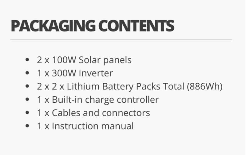 Ellies 300XL Power Bank  Solar