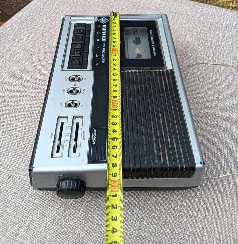 Vintage 1970s Telefunken Starsound Radiowecker Alarm Clock Radio Cassette Recorder FOR SPARES!