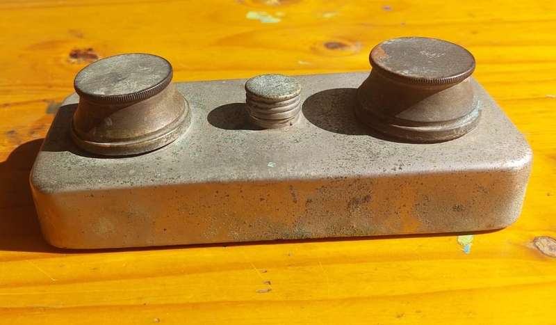 Antique Pocket Medical Double Wick Spirit Lamp Heater Burner